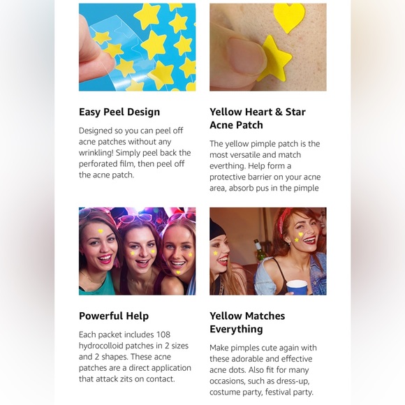 Hydrocolloid Patches Face Zit Acne Dots, Tea Tree Oil + Centella Oil, 108 Count - Picture 7 of 13